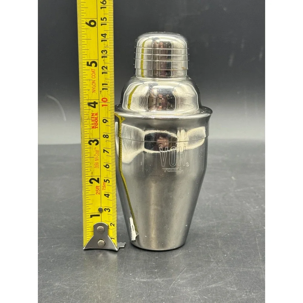 VOX Vodka Mini Martini Cocktail Shaker Stainless Steel Barware Promotional 6